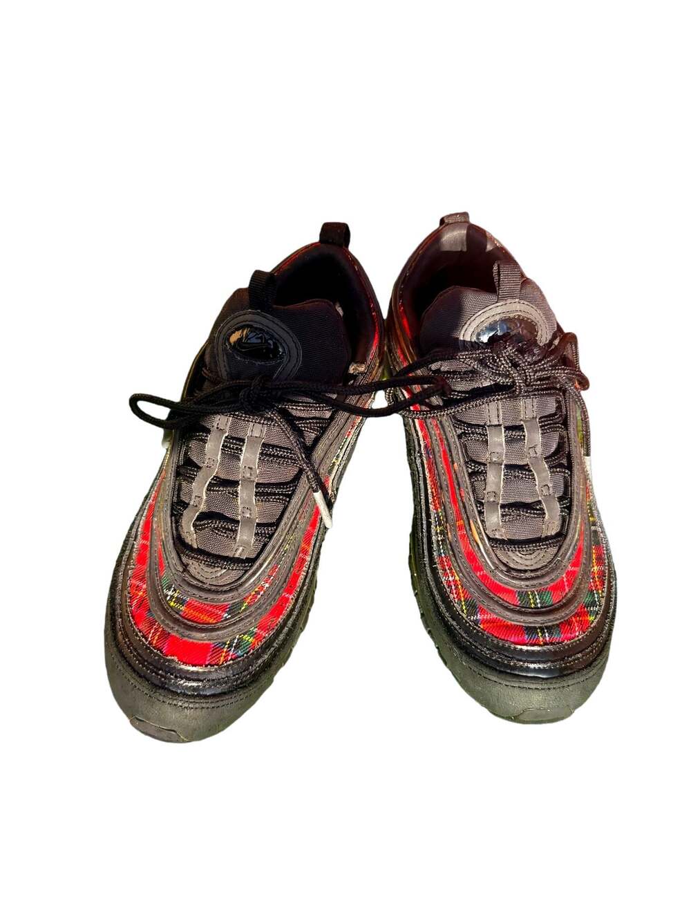 Nike Air Max 97 SE Tartan Plaid Women’s 8 Black Red Yellow AV8220-001